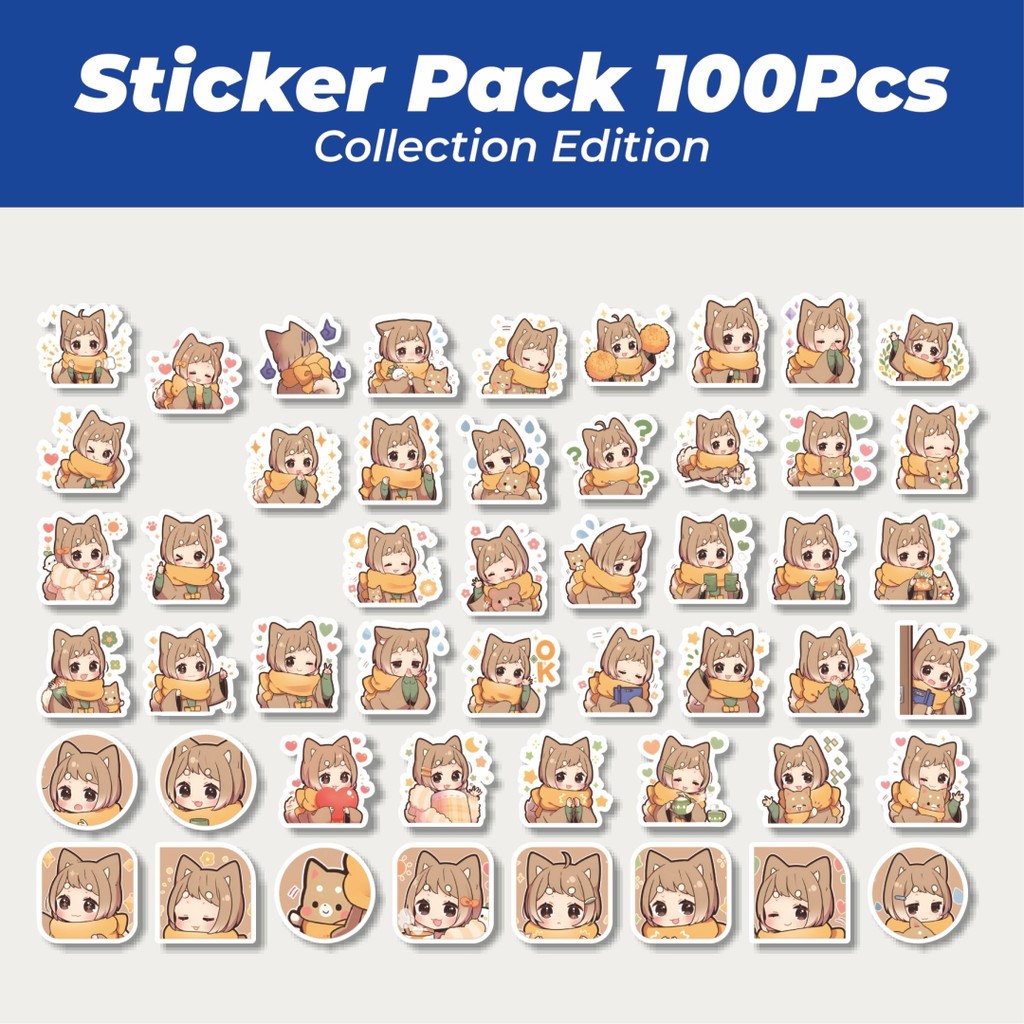 

Hot Stiker Funny Character Anime Shiba Inu Girl Lucu Anti Air Stikers Berperekat Waterproof Sticker Decal Buat Motor Helm Buku Journal Koper Casing HP Laptop Botol Minum