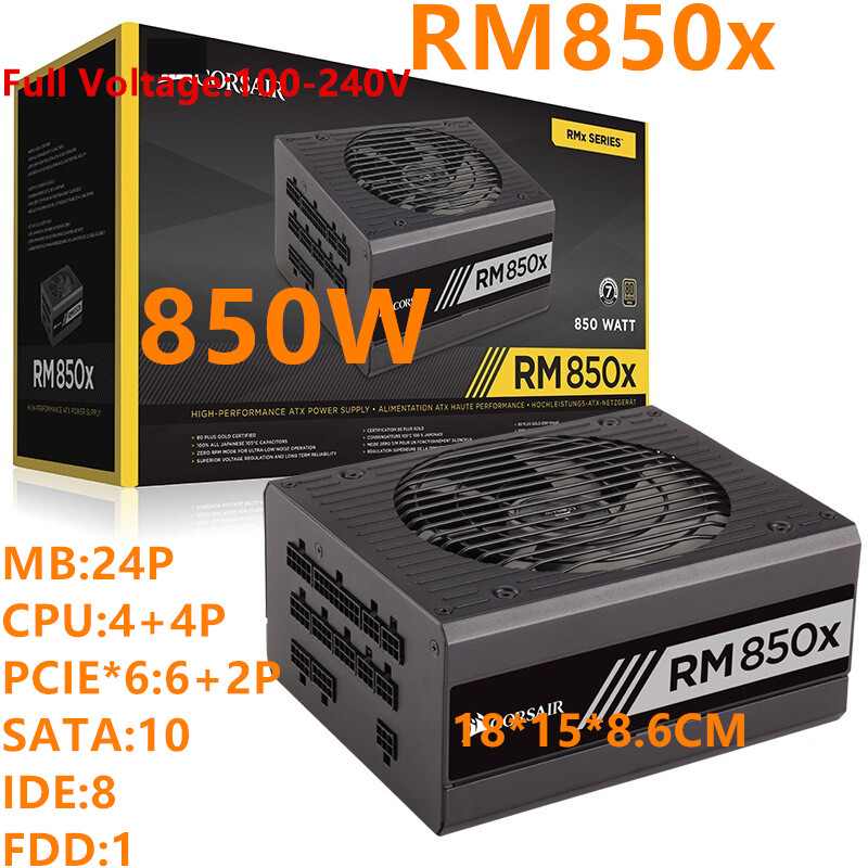 New Original PSU For Corsair 550W 650W 750W 850W Power Supply RM550X RPSO107 RM650X RM850x RPS0124 R