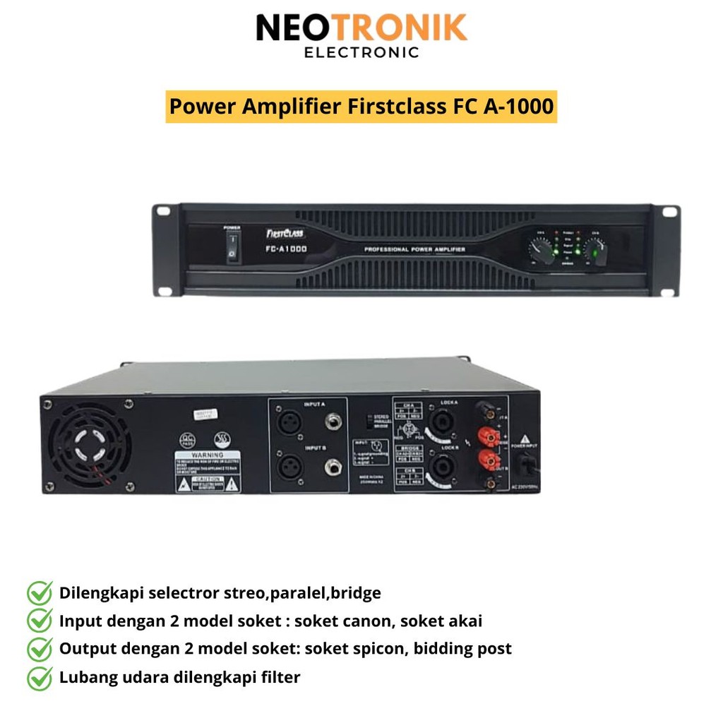 Power amplifier firstclass FC A1000