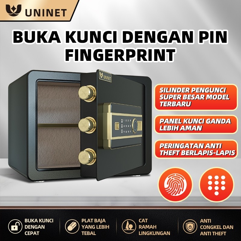 Brankas Uang - Brankas Besar Elektrik - Brankas uang dan emas - UK 36cm Includer Pin dan Fingerprint