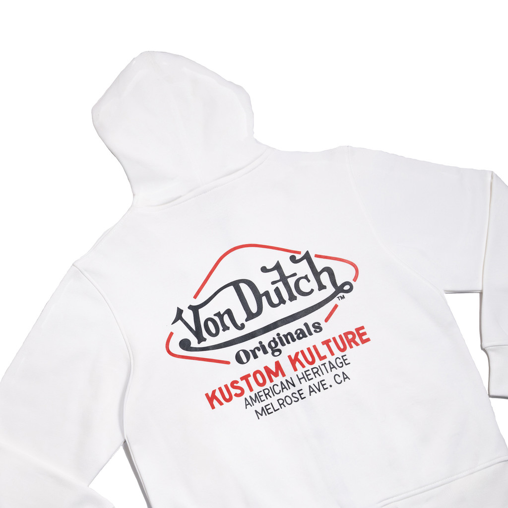 Von Dutch Zipper Hoodie 1542 White