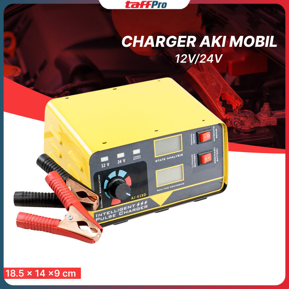OTOHEROES Charger Aki Mobil Intelligent Battery Charger 12V/24V - AJ-618D