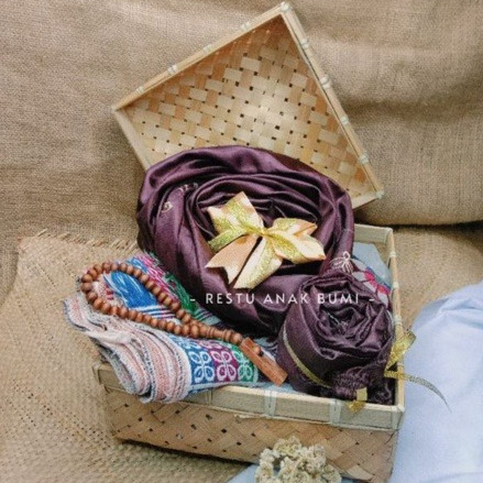 ( SKS ) kotak keranjang anyaman bambu Sokase 25m | Besek | Box Mahar | Wedding | Parcel | Wadah Make