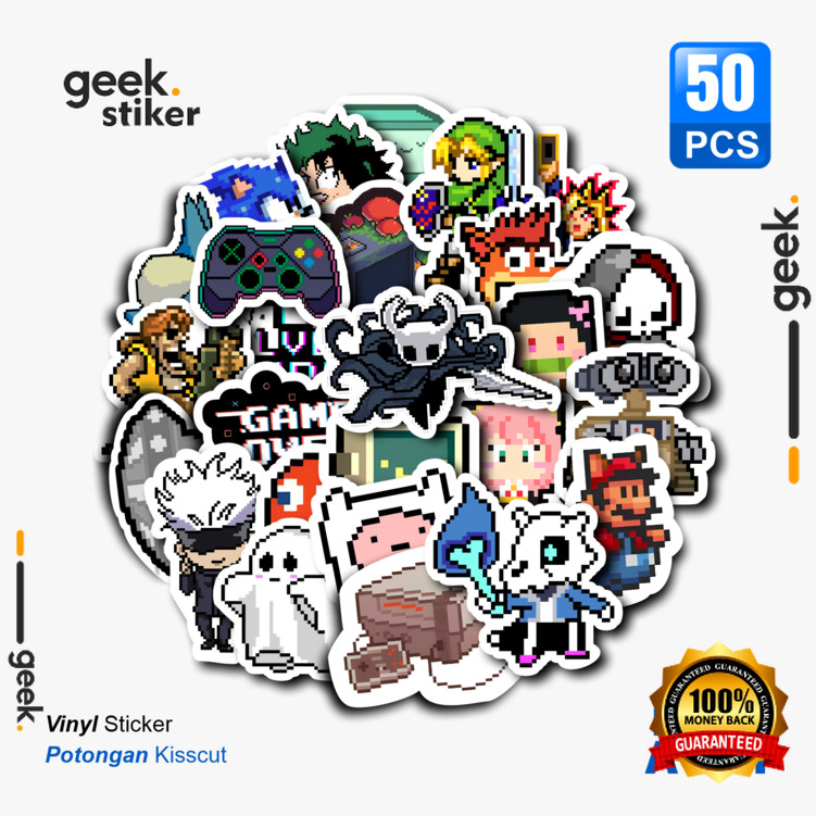 

Stiker Pixel Art Aesthetic | Stiker Vinyl Waterproof | Stiker Laptop Helm Casing HP Dekorasi Unik