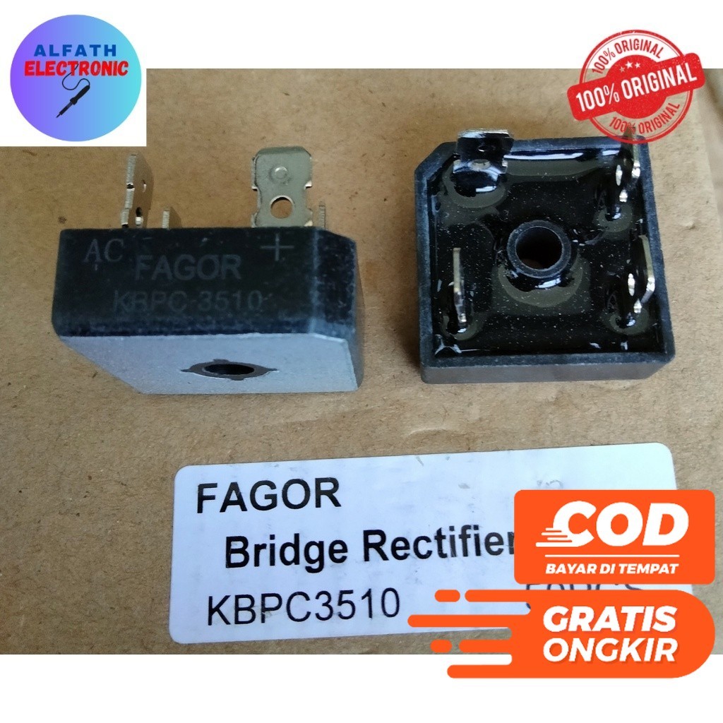 Dioda Bridge Fagor KBPC3510 3510 35A 35 AMPERE ORIGINAL KUALITAS BAGUS