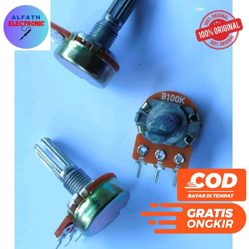 POTENSIO MONO 100K POTENSIOMETER MONO 100K ORIGINAL KUALITAS BAGUS
