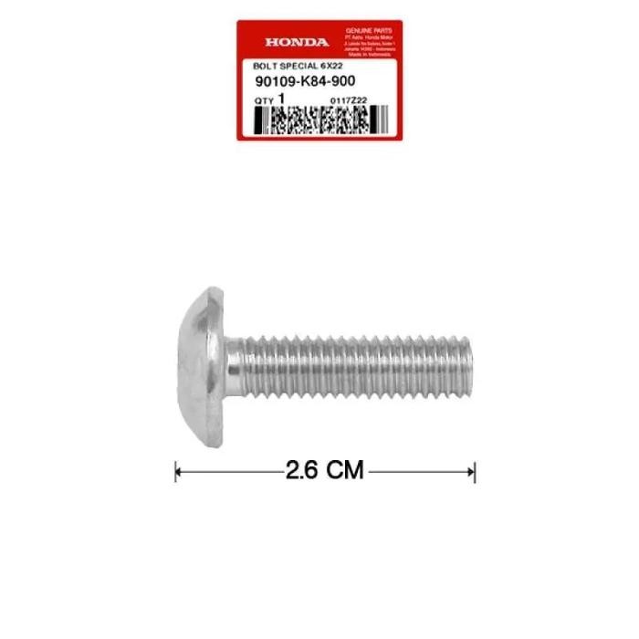 Baut Body, Jok, Tail Light (6X22) Honda Supra GTR 150 - 90109K84900 best