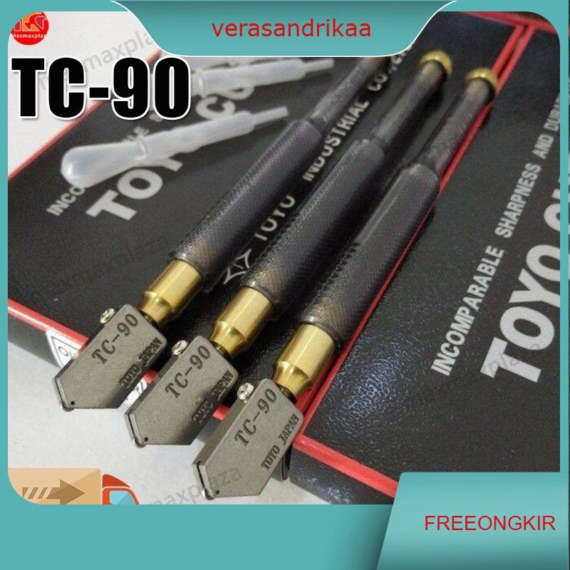 pisau potong kaca toyo tc 90 asli jepang pisau pemotong kaca alat potong kaca alat pemotong kaca ori