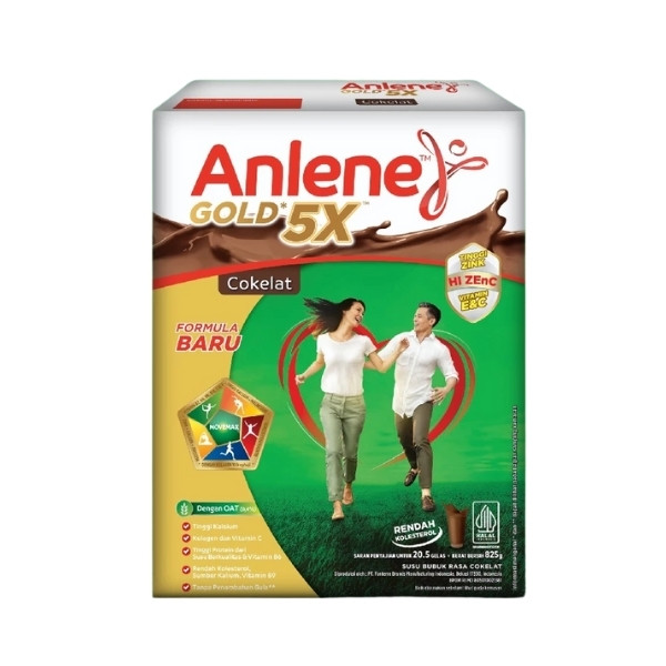 

ANLENE GOLD 5X COKELAT 825 GR