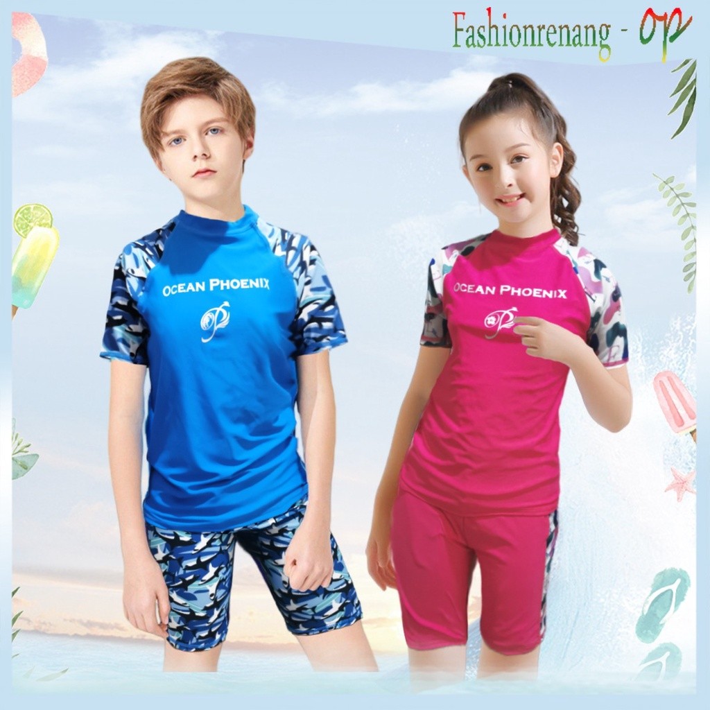 TARIMARSHOP L8501 Baju renang anak/Baju renang anak cowok/Baju renang anak cewek/Baju renang import