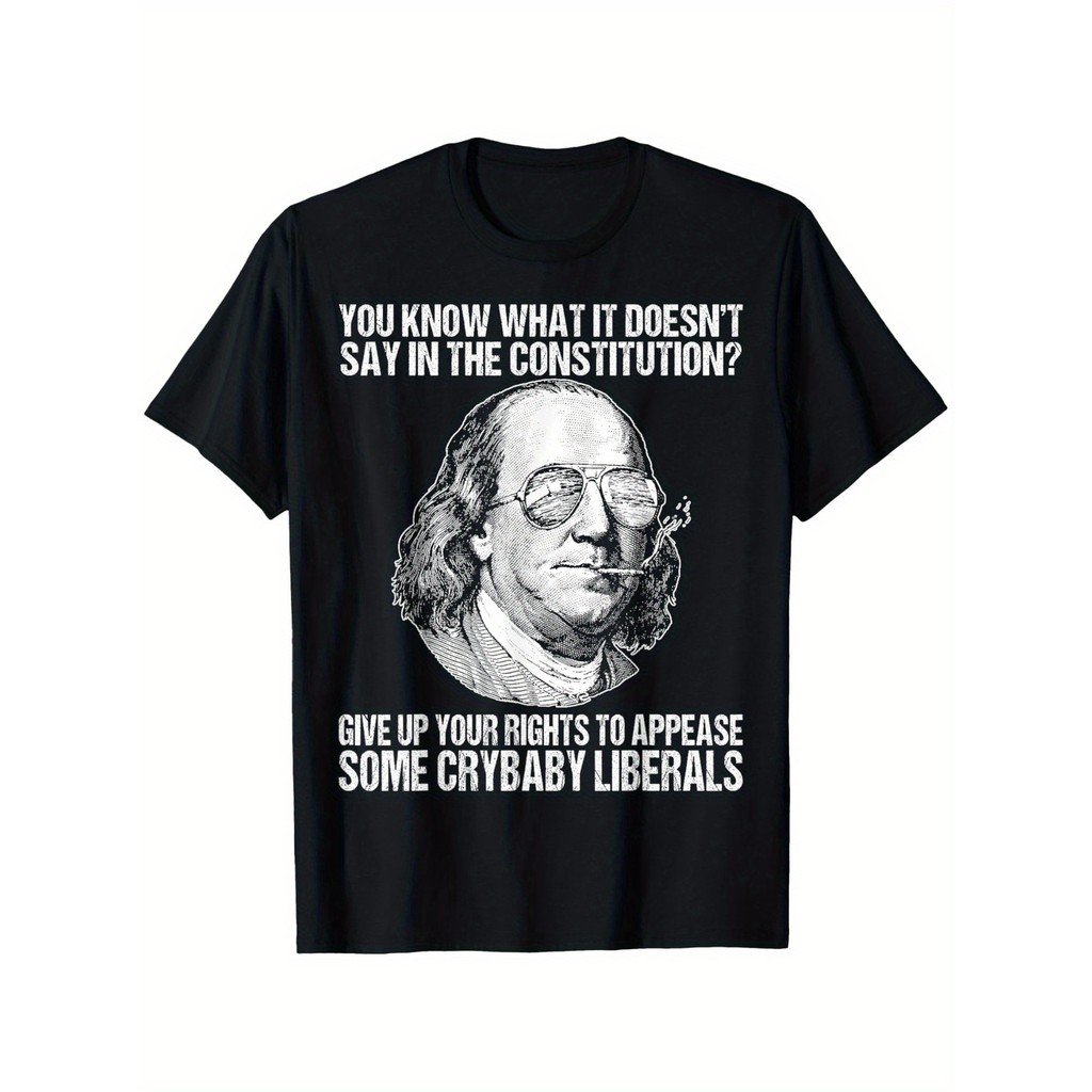 Kaos Pria Lucu Quote Konstitusi Baju Humor Politik Grafis Distro Bahan Katun Adem