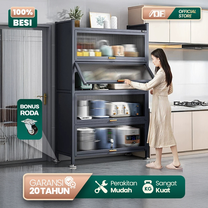 Rak piring Tertutup-Rak Dapur-Lemari Piring-Lemari Dapur-Rak Piring Stainless-Rak Dapur Serbaguna