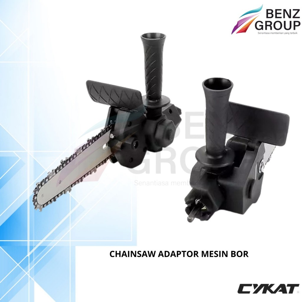 Cykat Chainsaw Adaptor Mesin Bor 4" 6" - Adapter Konverter Mesin Bor Menjadi Mesin Chain Saw 4 Inch 