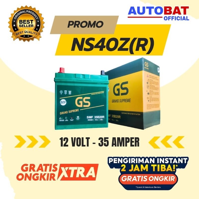 AKI MOBIL GS GRAND SUPREME Avanza. Rush. Veloz. Xenia. GrandMax. Ns40z 35 amper