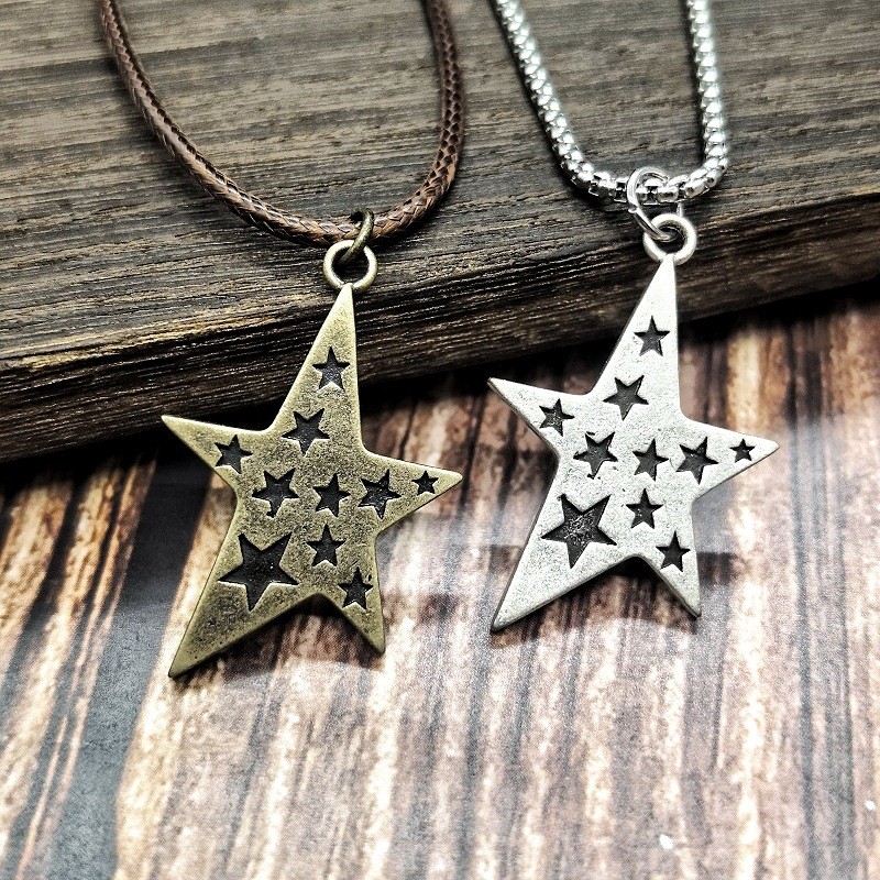 Kalung Liontin Pentagram Perak Kuningan Thailand, Kalung Liontin Bintang