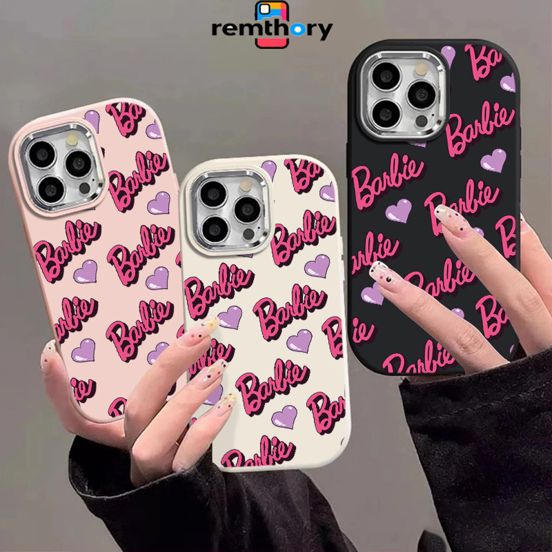 Casing IPhone Love Purple English Soft Case Lucu Chubby Fashion Cocok untuk Case iPhone 13 11 15 12 