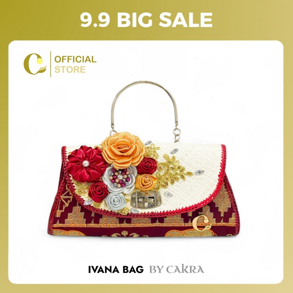 ZAHASHOP Cakra Official - Tas Wanita IVANA Bag Top Handle Bag Tas Jinjing Wanita Sling Bag Tapis Bor