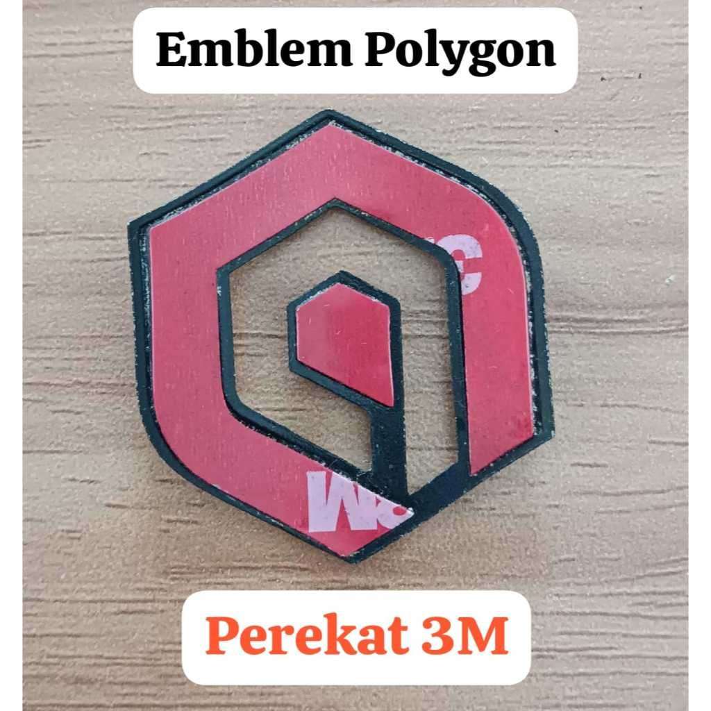 Polygon Emblem Logo Depan Sepeda Polygon Head Badge Bikes