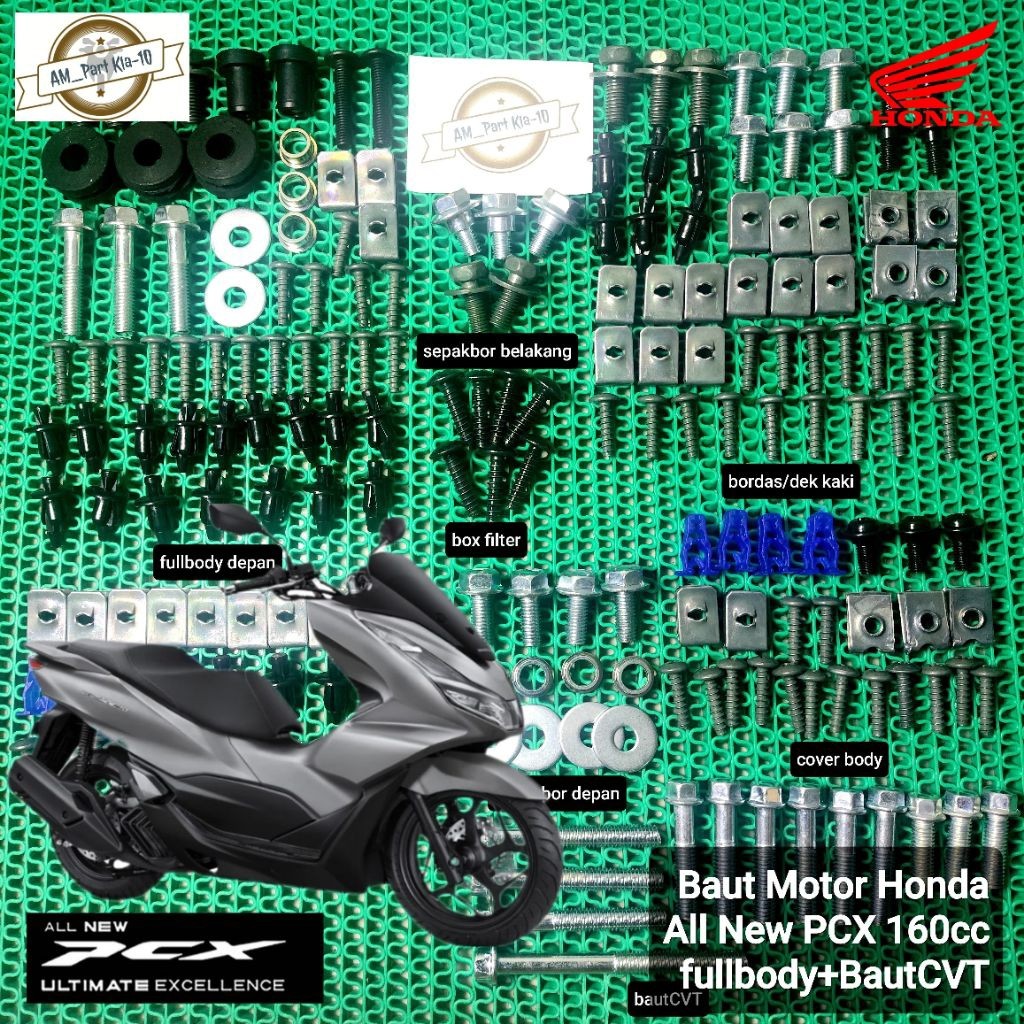 Baut HONDA ALL NEW PCX 160cc/Baut Body Lengkap HONDA All New Pcx 160