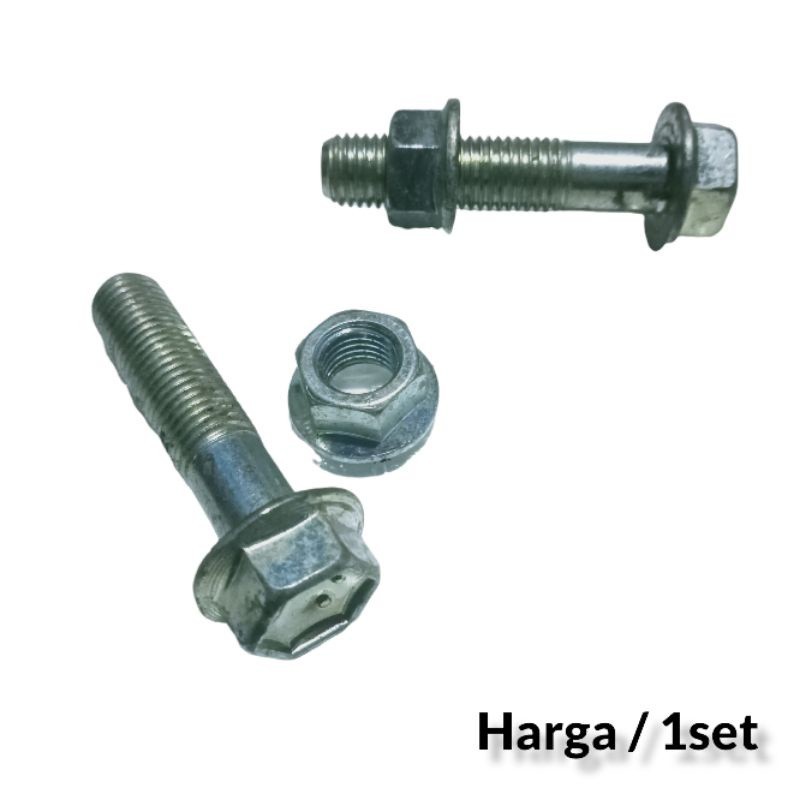 1Set Baut Mur 14 M10×45 Baut Baja Titik 4 Baut Panjang 4,5Cm Dudukan Shok Stering