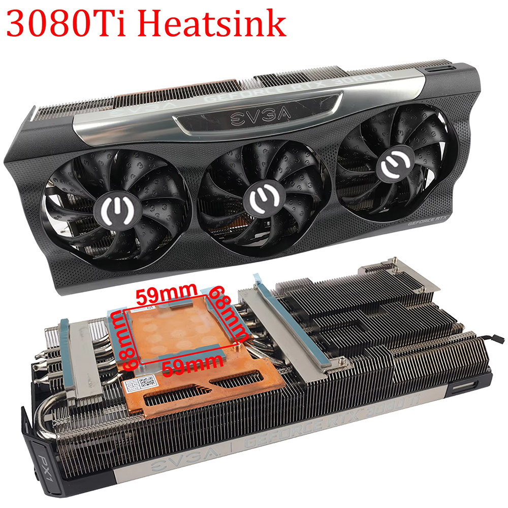Video Card Heatsink For EVGA GeForce RTX 3070 3070Ti 3080 3080Ti 3090 3090Ti FTW3 ULTRA Gaming Witho
