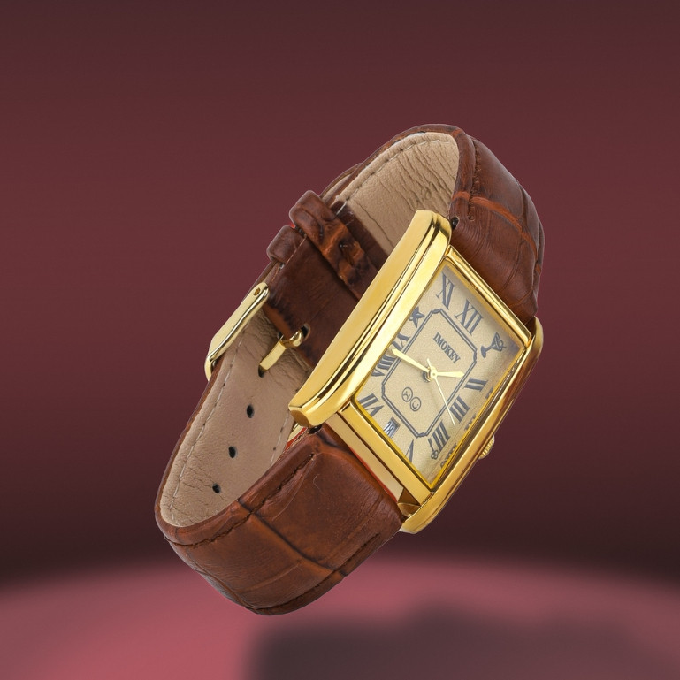 IMOKEY Cherie Tank Watch I Leather Watch I Jam Tangan Couple I Jam Tangan Wanita Pria