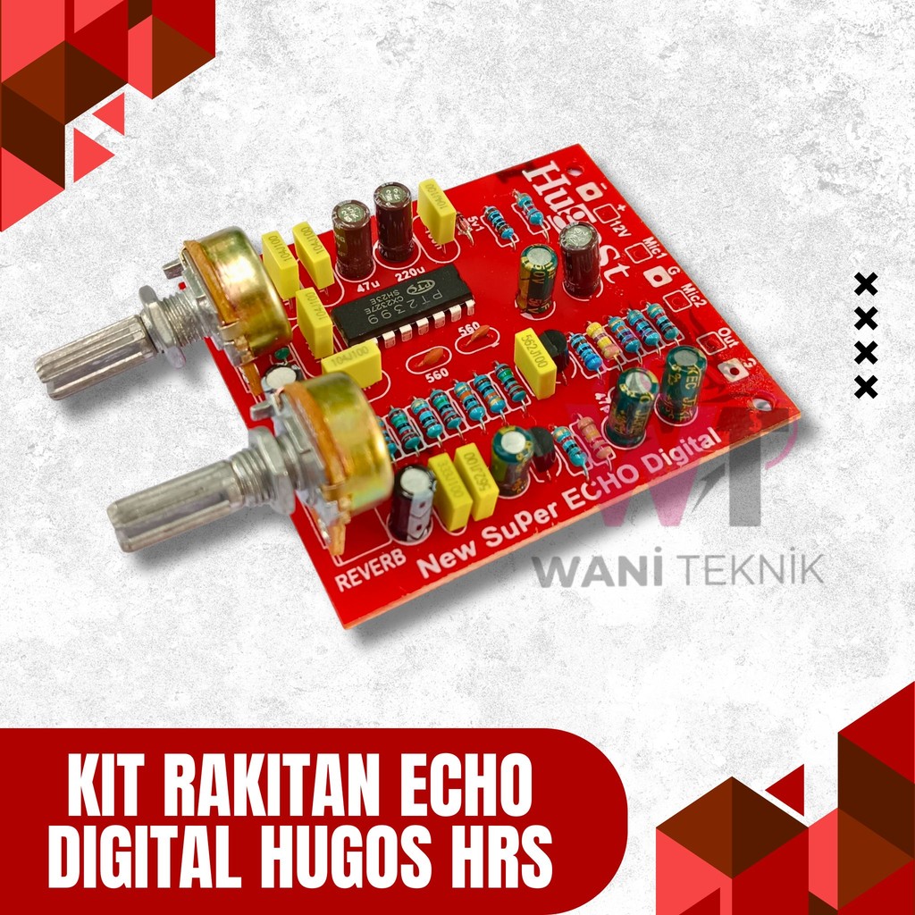 Kit Echo Digital Hugos – Modul Penguat Suara Echo untuk Ampli Karaoke