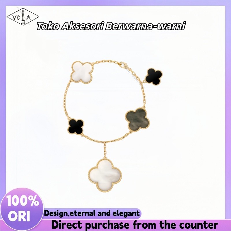 100%ORI Van Cleef & Arpels Van Cleef & Arpels Alhambra Four-Leaf Lucky Series Five-Leaf Clover 18K G