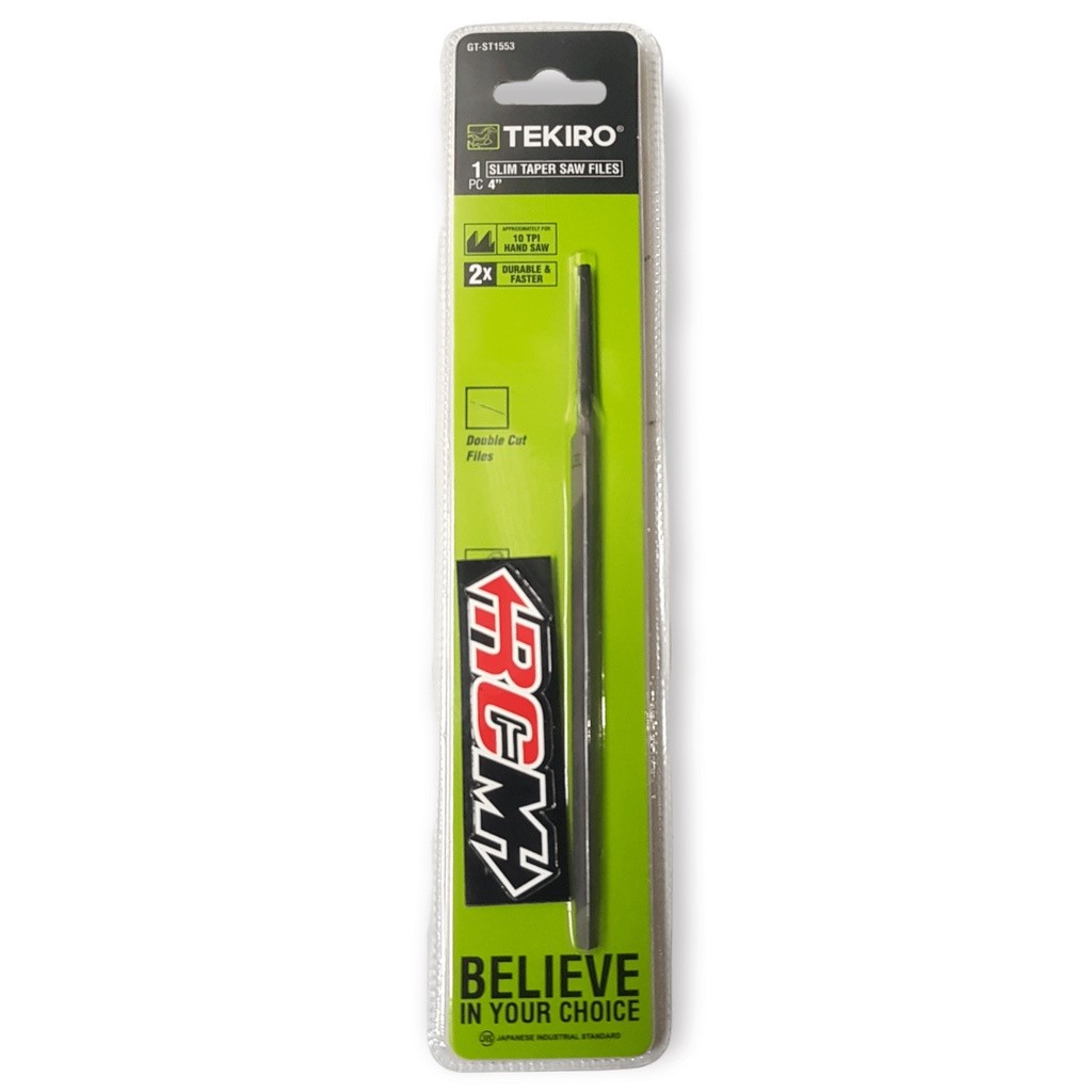 KIKIR ASAHAN GERGAJI SLIM 4" 4 " 4IN 4INCH 4INC 4 IN INCH INC SEGITIGA BESI KAYU FILES TAPER SAW GT-