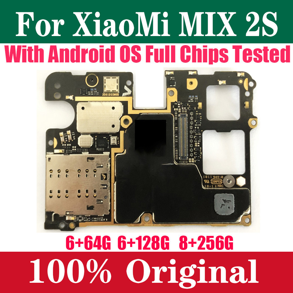 Unlocked Good Working Main Board Logic Board Motherboard With ips Circuits Flex Cable For Xiaomi Mi 