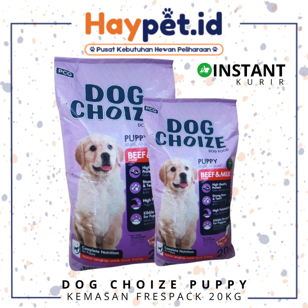 Dog Choize Puppy Dog Food 20 kg / Makanan Anak Anjing 20kg