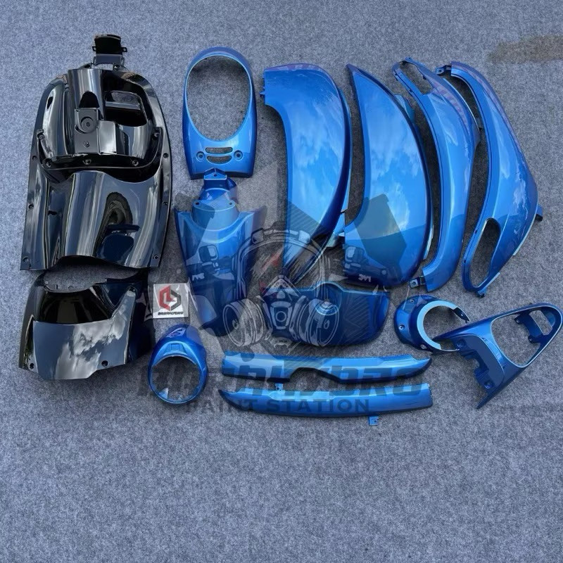 Cover full set body halus scoopy fi esp tahun 2013 2014 2015 2016 warna biru Berkualitas