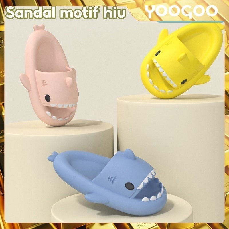 YooGoo Sandal lucu / sandal hiu / sandal anak / sandal dewasa / Sendal Karet Hiu Anak / Sendal Hiu D