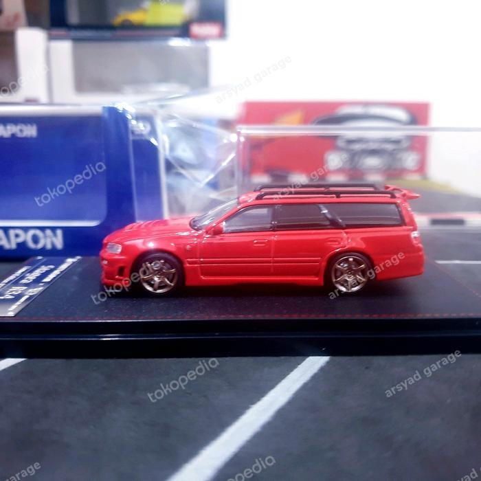 Diecast Street Weapon Nissan R34 stagea wagon Red limited