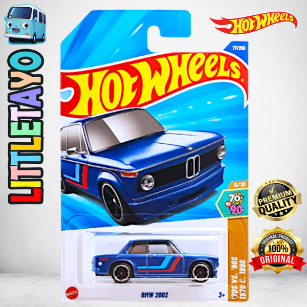 Hot Wheels BMW 2002 Biru Diecast Classic Car