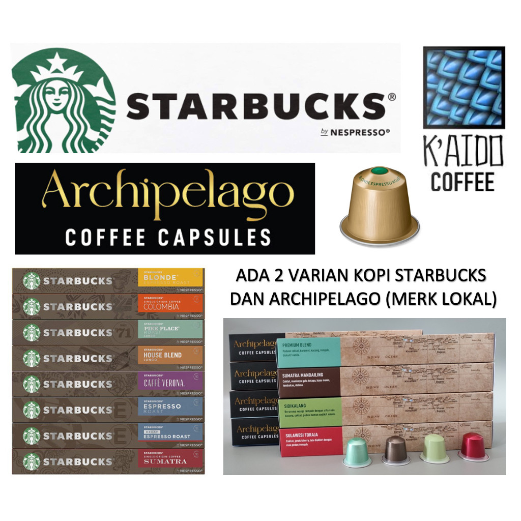 [SIMARI] Nespresso Starbucks Coffee Capsule Capsules