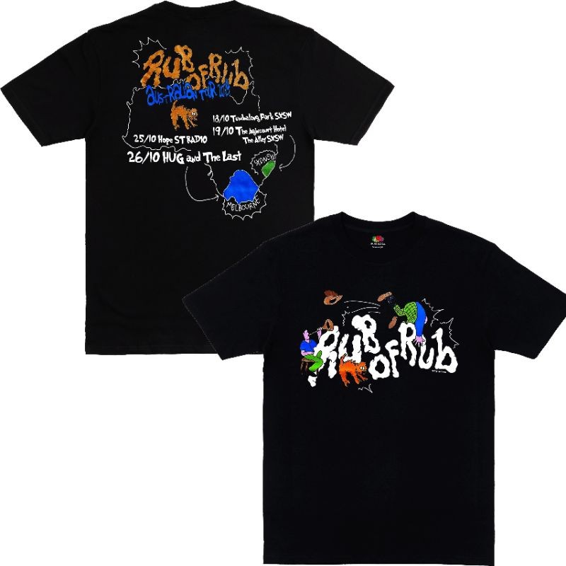 Tshirt band Rub Of Rub - Australian Tour New Merch Free Stiker - Kaos Band Rub Of Rub