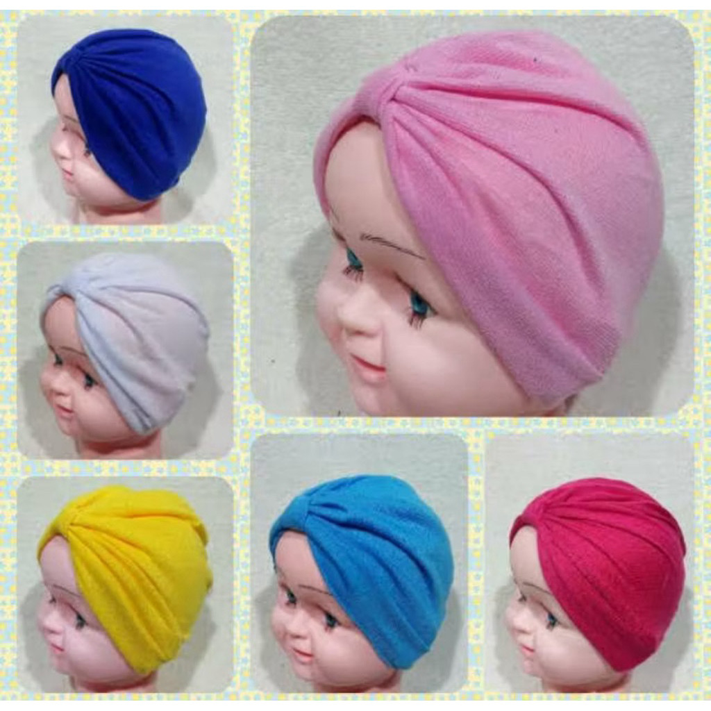 imn. turban anak bayi  0 3 6bulan - 2th / ciput anak