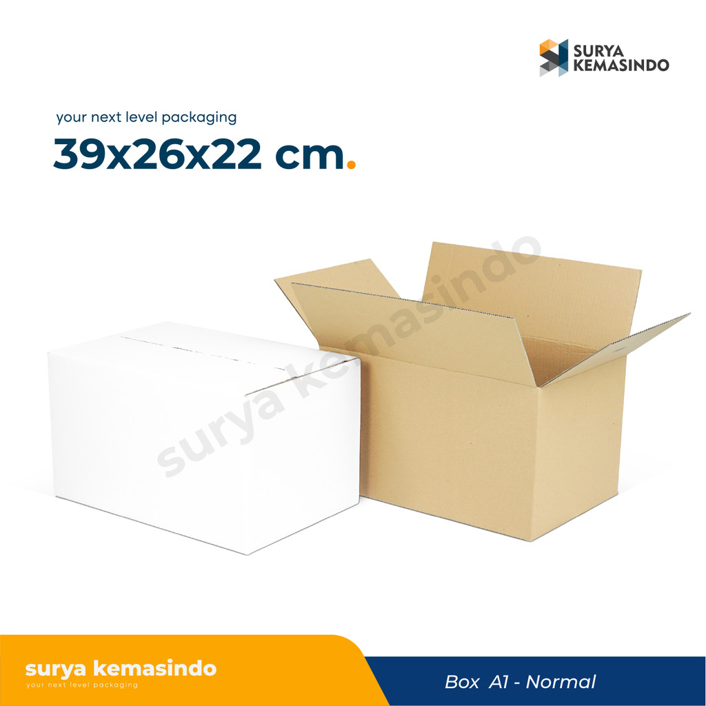 Box 39.5X26.2X22 cm (amdk 24X600 ml) Karton/kardus/paking/Kemasan/BoxNormal/Normal/BoxAmdk/Amdk/oleh