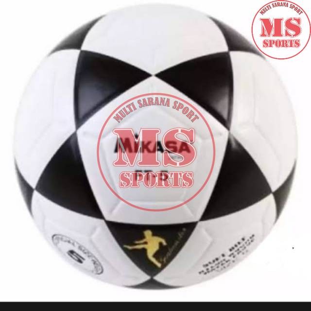 BOLA SEPAK BOLA KAKI MIKASA  PRESS HITAM PUTIH