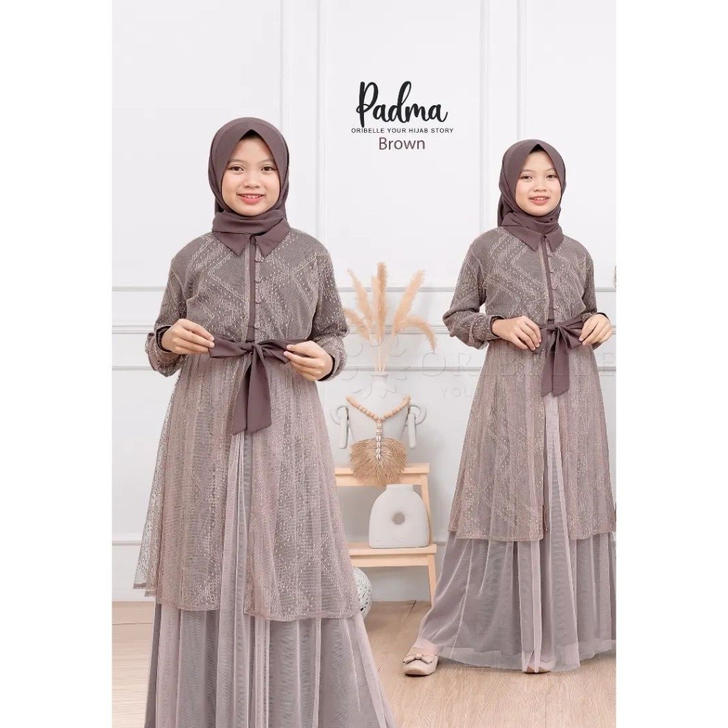 BEST SELLER BAJU ANAK TANGGUNG SATU SET GAMIS+HIJAB+ROMPI BRUKAT+TALI PINGGANG USIA