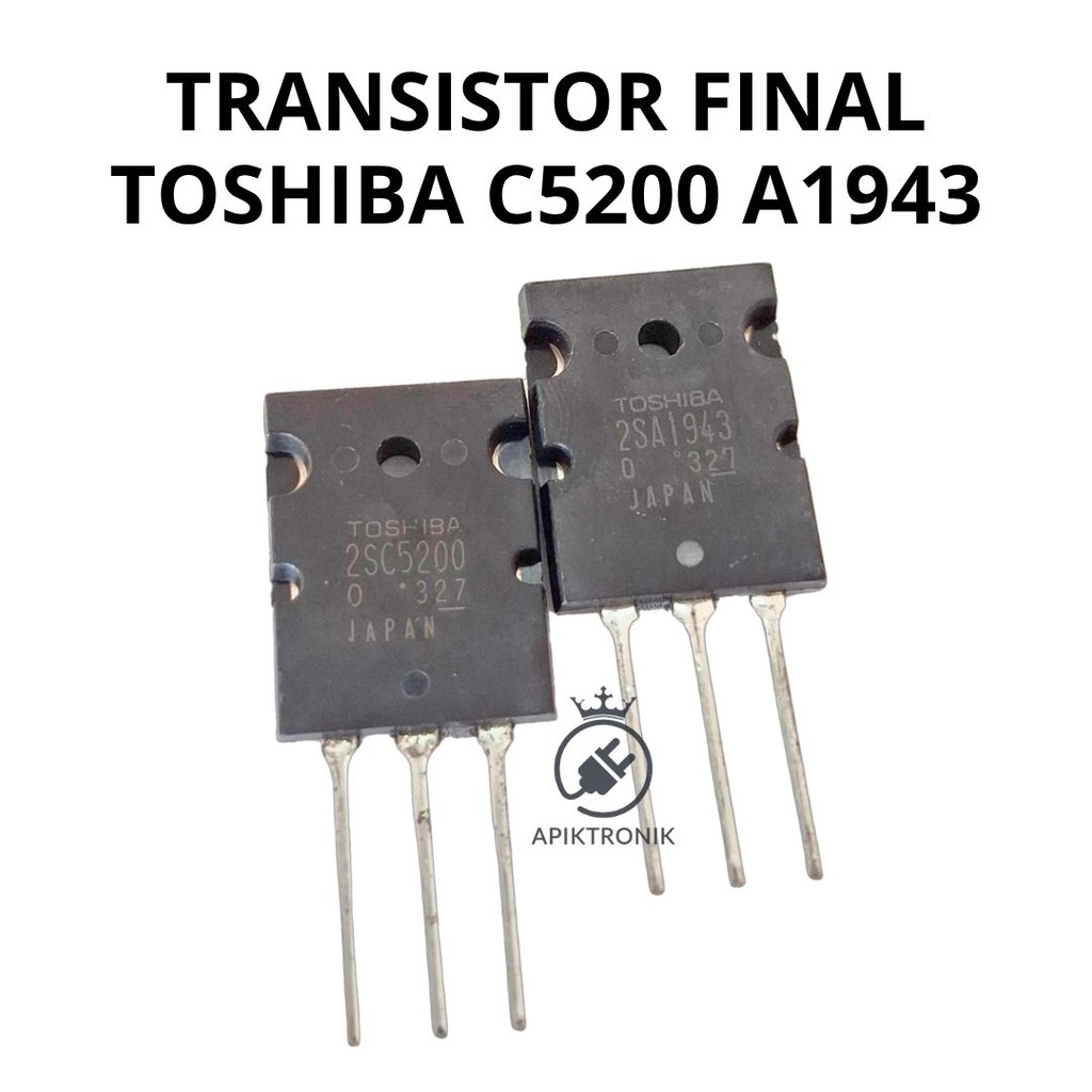 Transistor Final Toshiba C5200 A1943 1 Set  – Original Japan