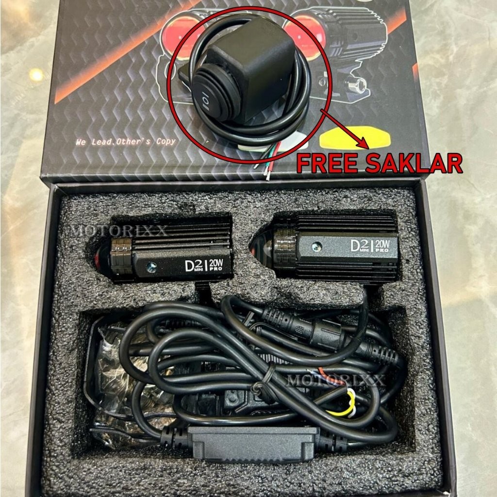 BRUSTYX  ORIGINAL BULLAES D2 COMPETITION 20 WATT PLUS DEVIL EYES FREE SAKLAR HIGH LO KUNING PUTIH LA