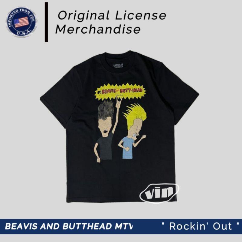 (COD) Beavis And butt head Mtv Kaos T shirt Music Band Original Official License ORI MTV