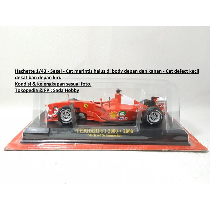 HW  Hachette Ferrari F1 F2000 No 3 Skala 1/43