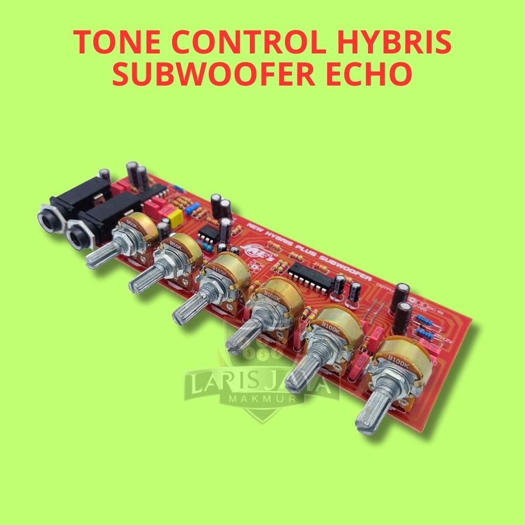 Kit Tone Control Stereo Karaoke Mic Echo Subwoofer Hybris