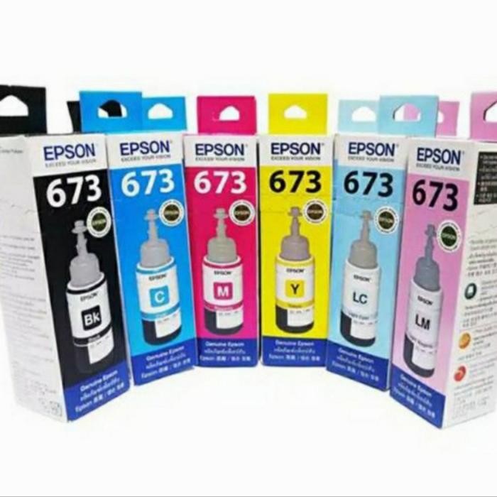 Tinta Epson 673 (Black+Color)Original - Hitam