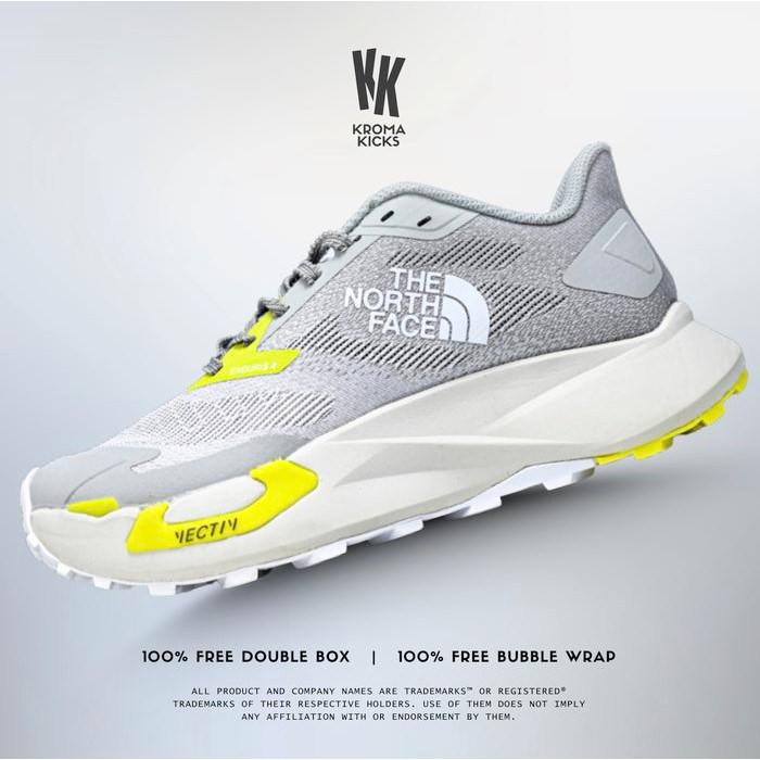 The North Face Enduris 4 Trail Run Sneaker Sepatu Grey Yellow NFOA8AEP-CIY (Size 40-45)