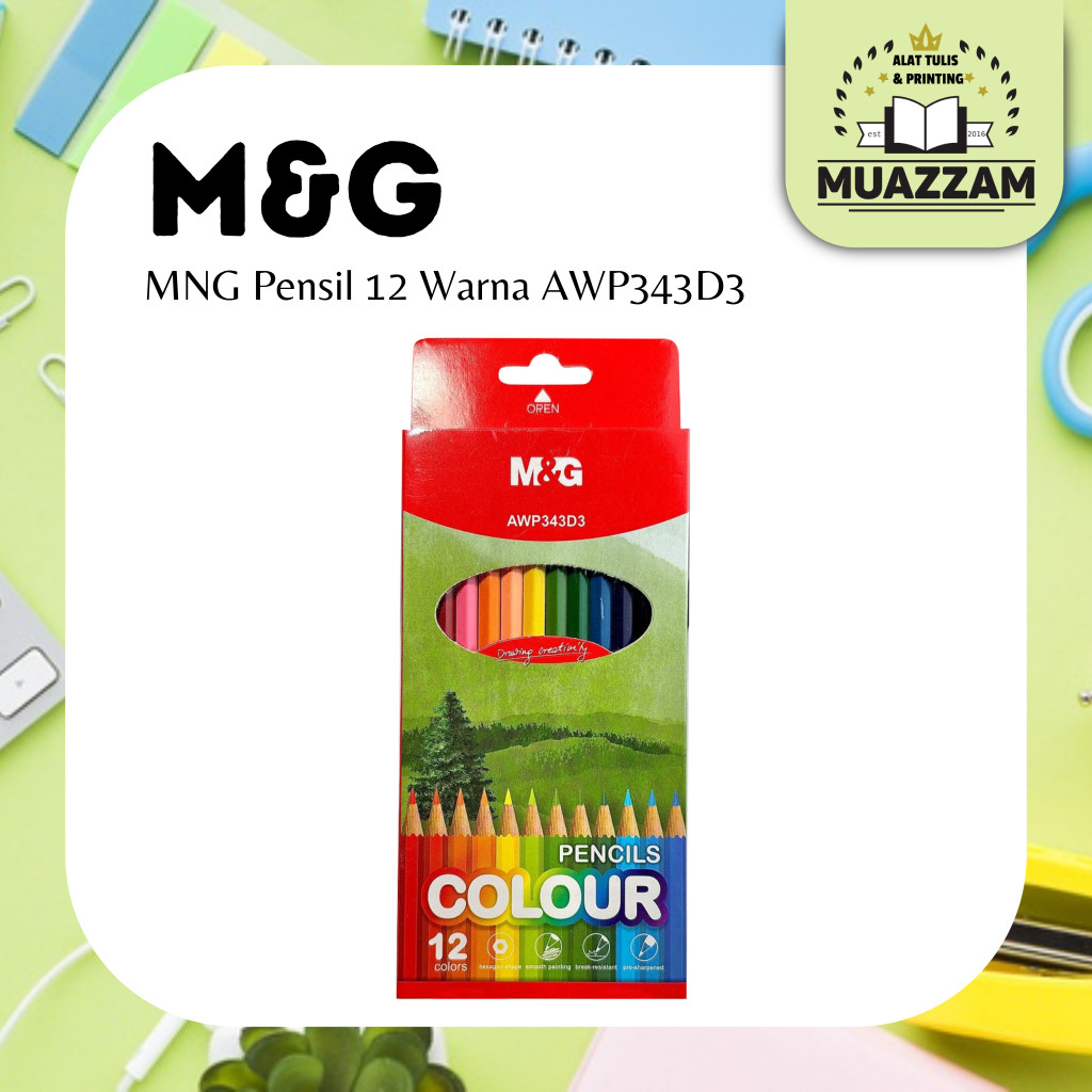 M&G Pensil 12 Warna AWP343D3 Classic