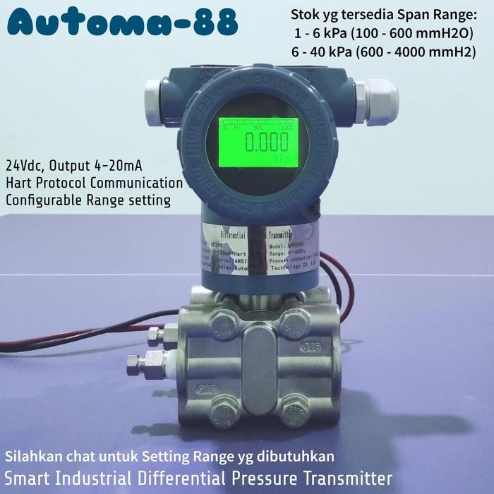 WISNER HDP-6000 DPT Differential Pressure Transmitter 4-20mA 2 wire 24V DC HART protocol Bukan Rosem